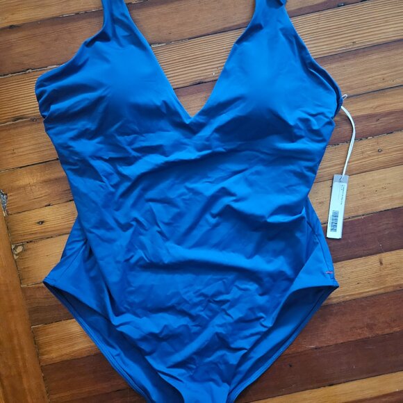 Everlane 1-Piece Blue Swimsuit Size Extra-Large, NWT - Picture 1 of 7
